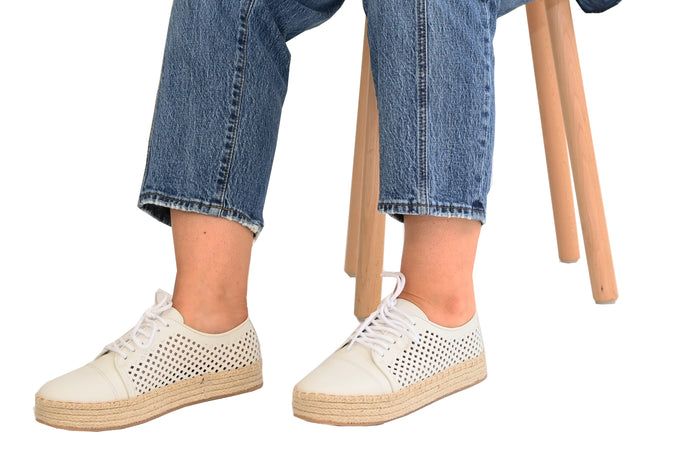 French Sole Fs Ny Francesca - White Leather