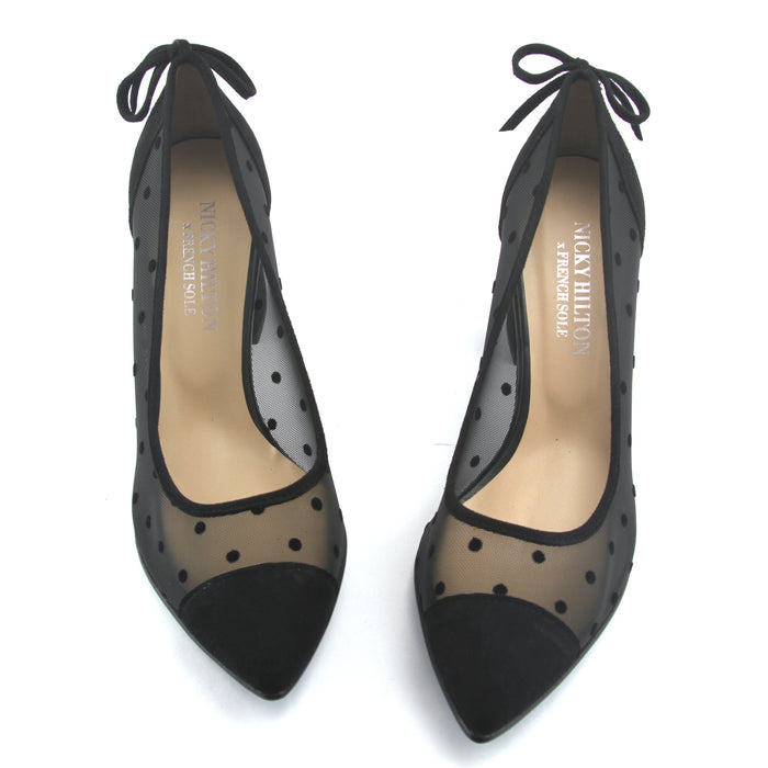 French Sole Fs Ny Holly - Black Dot Mesh