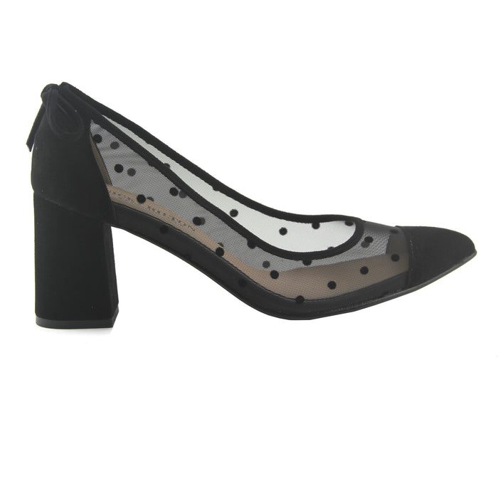 french sole fs ny Holly - Black Dot Mesh