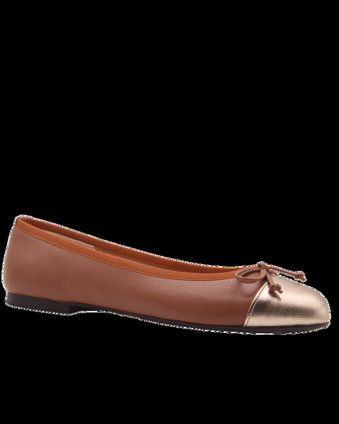 French Sole Fs Ny Index - Cognac Gold Metallic