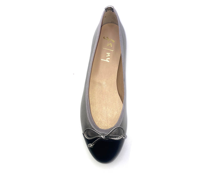 French Sole Fs Ny Index - Pewter Black Leather