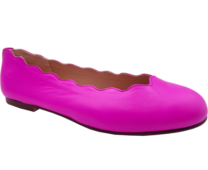 French Sole Fs Ny Jigsaw - Hot Pink Leather