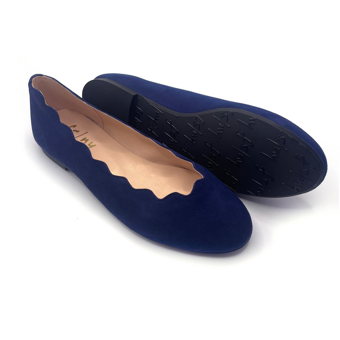 French Sole Fs Ny Jigsaw - Navy Suede