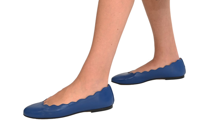 French Sole Fs Ny Jigsaw - Royal Blue Leather