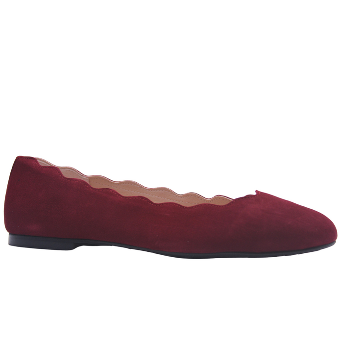French Sole Fs Ny Jigsaw - Wine Suede