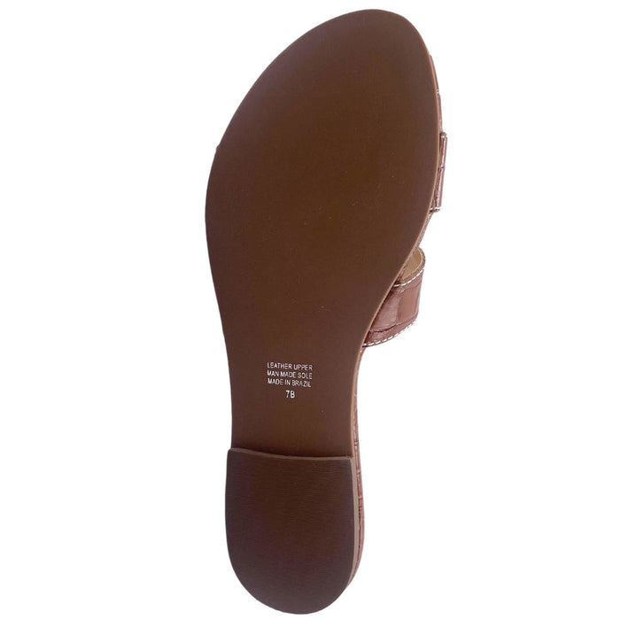 French Sole Fs Ny Livia - Cognac Croco