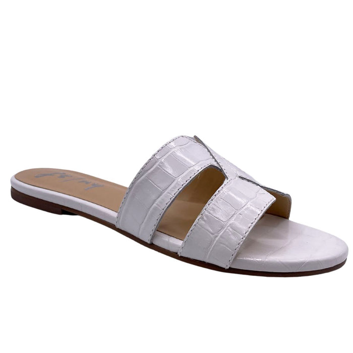 French Sole Fs Ny Livia - White Croco