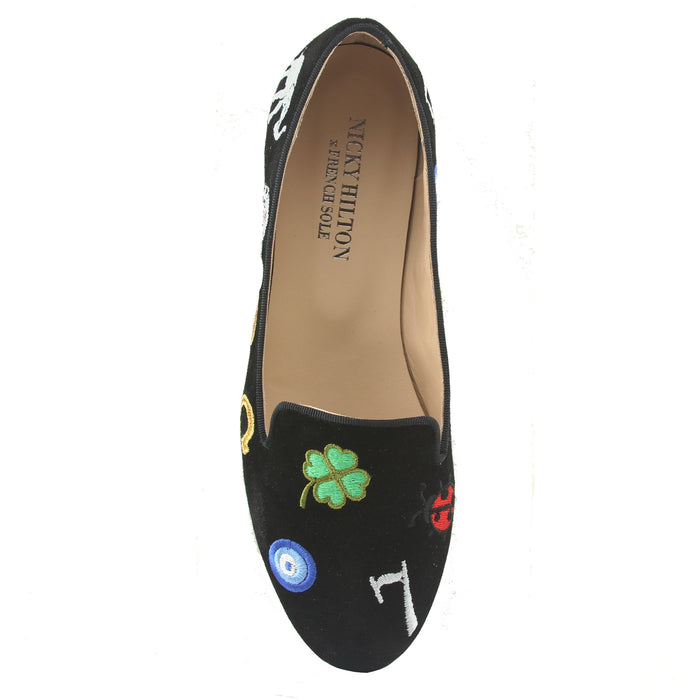 French Sole Fs Ny Lucky - Black Suede