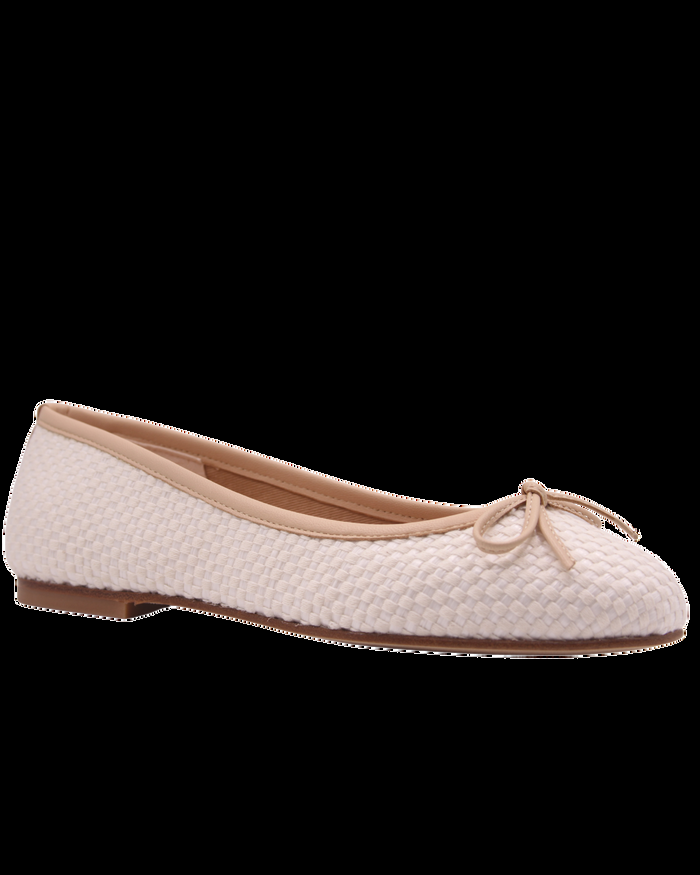 French Sole Fs Ny Marge - Beige White Raffia