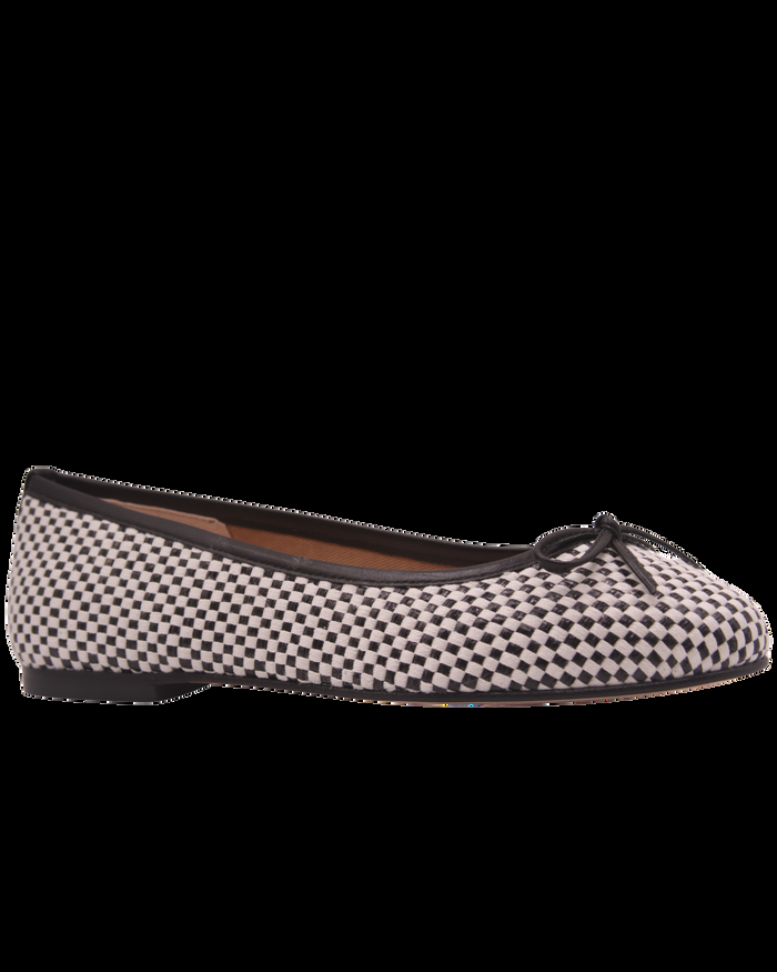 French Sole Fs Ny Marge - Black White Raffia