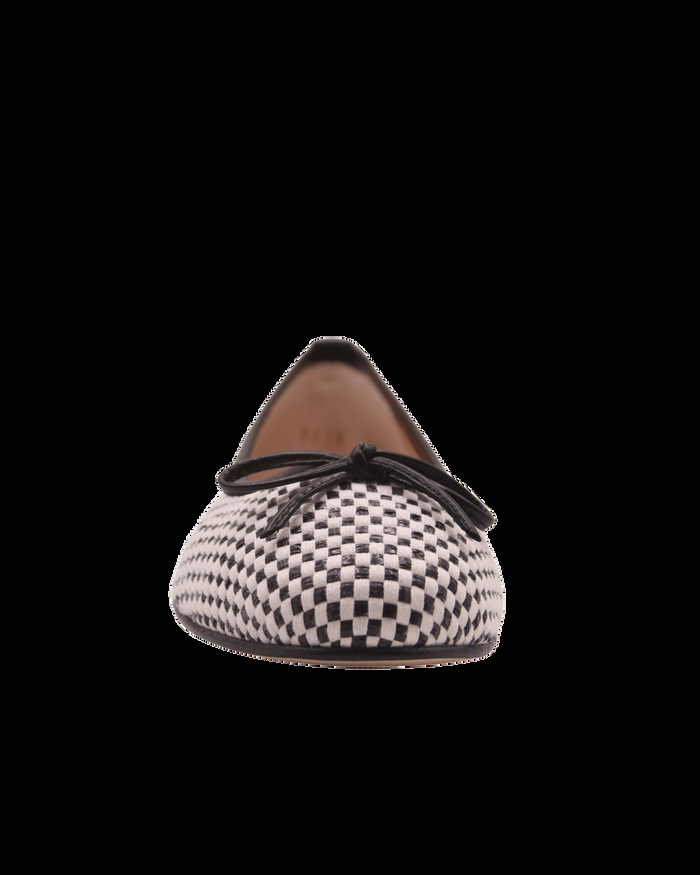 French Sole Fs Ny Marge - Black White Raffia
