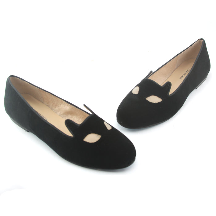 French Sole Fs Ny Meow - Black Velvet