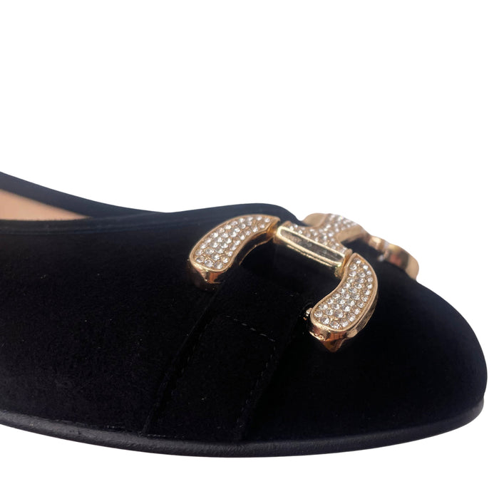 French Sole Fs Ny Monroe - Black Suede