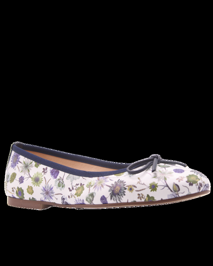 French Sole Fs Ny Naomi - Navy Floral Leather