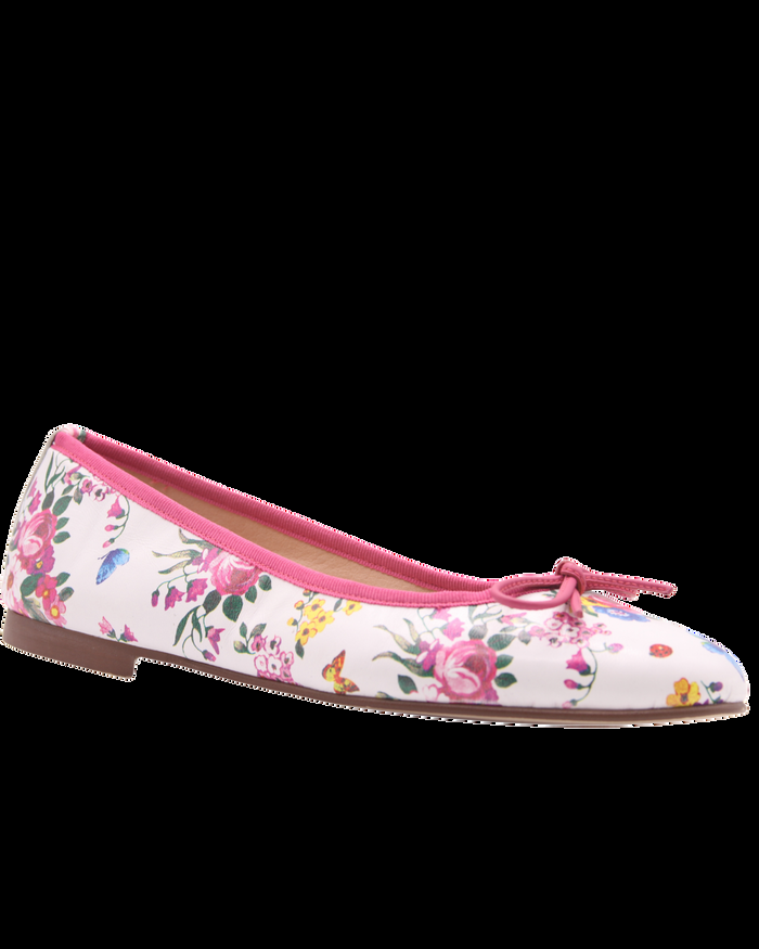 French Sole Fs Ny Naomi - Pink Floral Leather