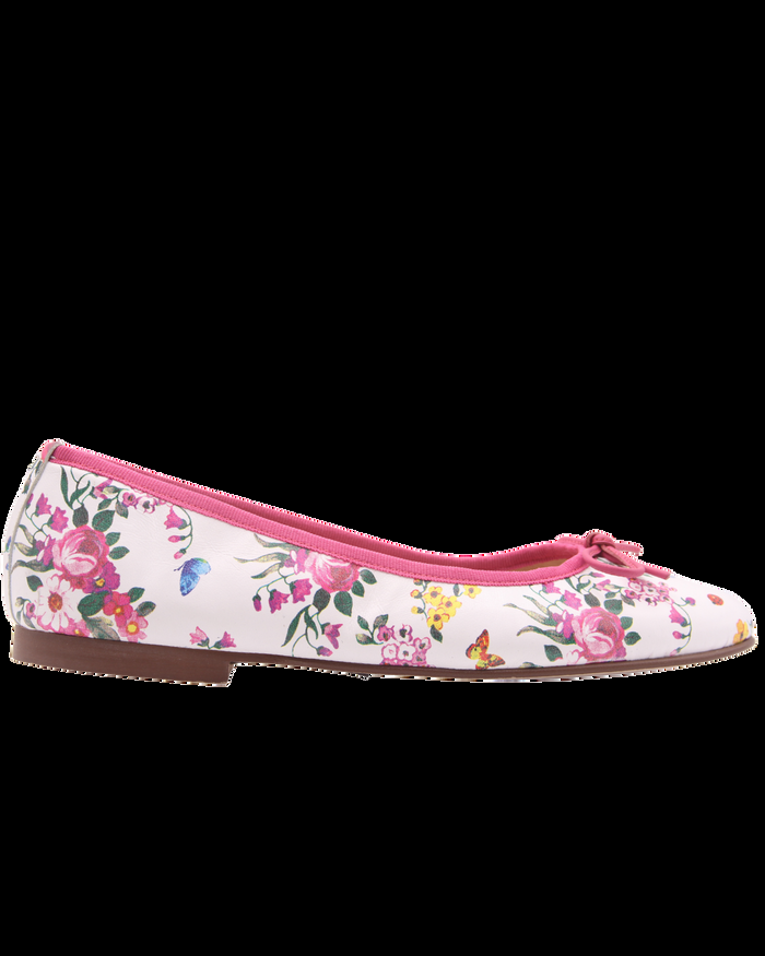 french sole fs ny Naomi - Pink Floral Leather