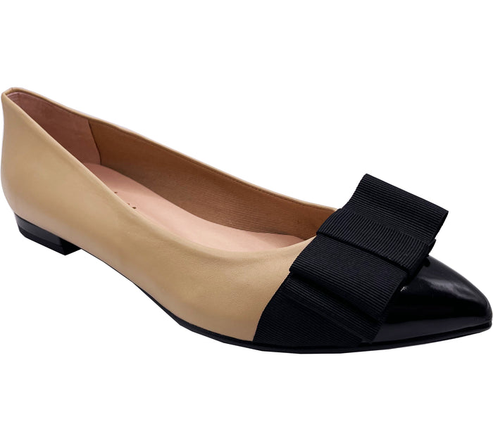 French Sole Fs Ny Onstage - Beige And Black Leather