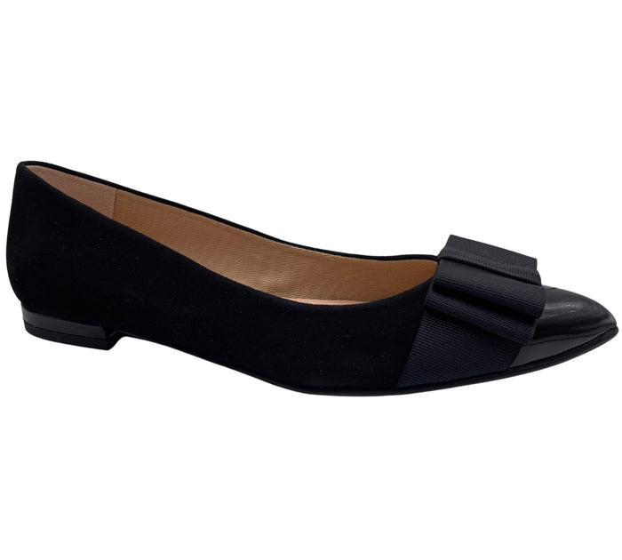 French Sole Fs Ny Onstage - Black Suede Patent