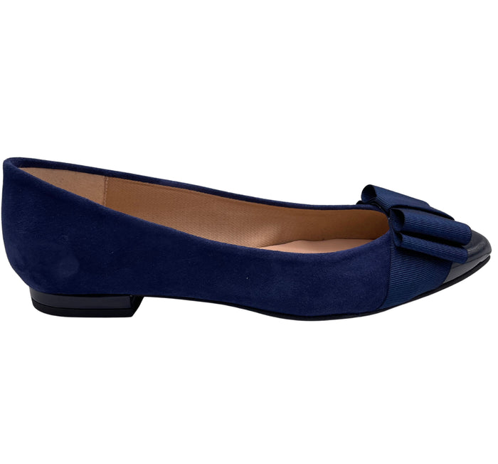 french sole fs ny Onstage - Navy Suede Patent