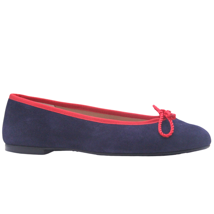 French Sole Fs Ny Pearl - Navy Red Suede