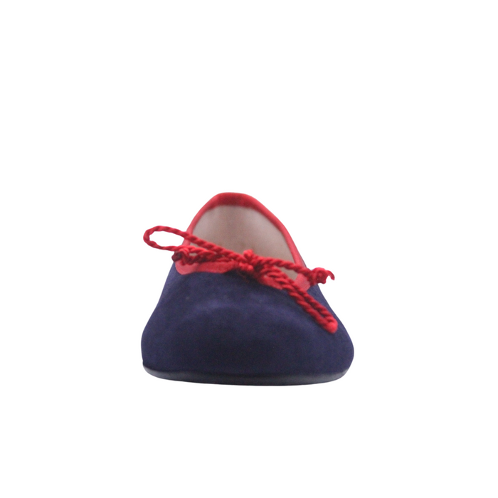French Sole Fs Ny Pearl - Navy Red Suede