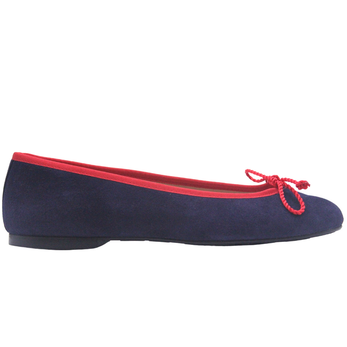 french sole fs ny Pearl - Navy Red Suede
