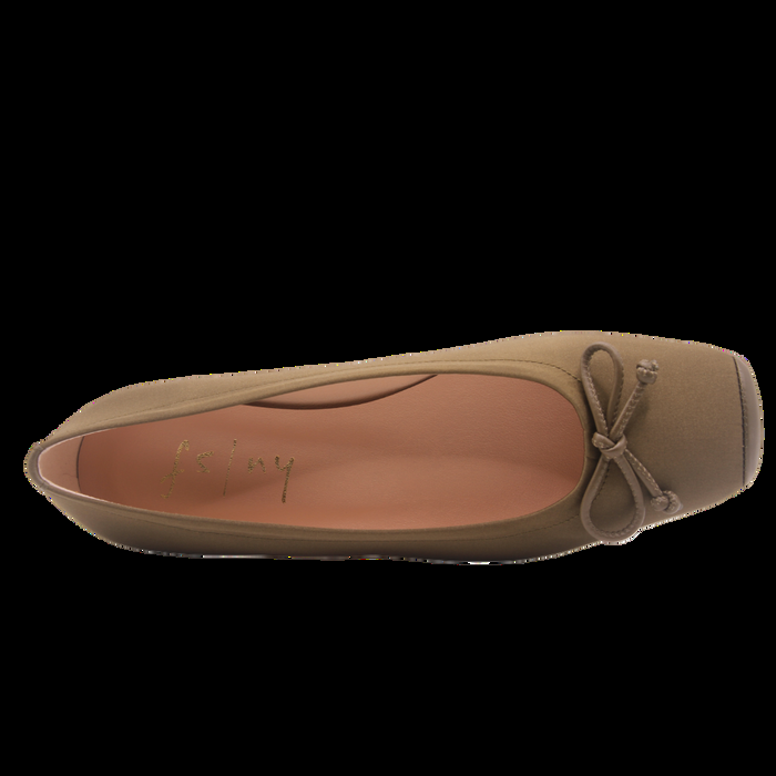 French Sole Fs Ny Phoebe - Olive Satin