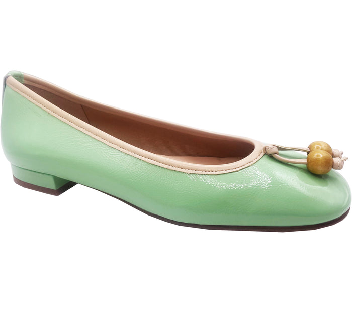 French Sole Fs Ny Rumba - Lime Patent