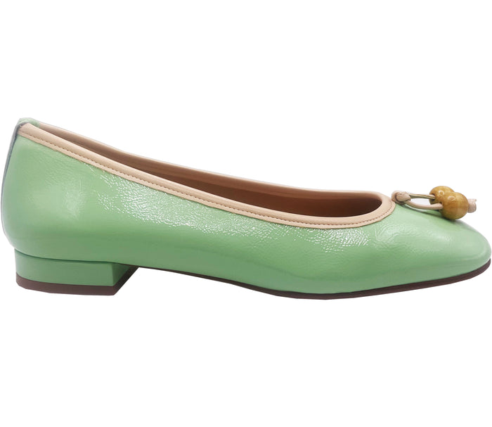 french sole fs ny Rumba - Lime Patent
