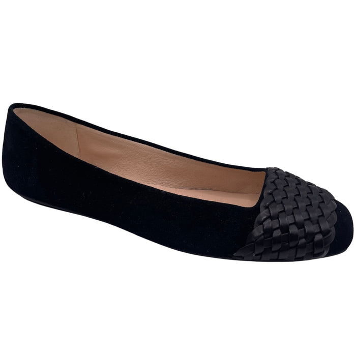 French Sole Fs Ny Via - Black Suede Braid