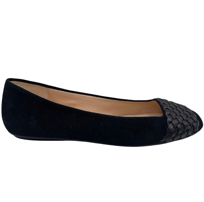 french sole fs ny Via - Black Suede Braid