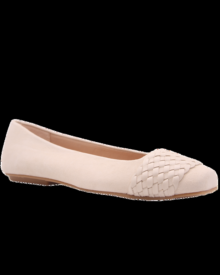 French Sole Fs Ny Via - Ivory Suede Braid