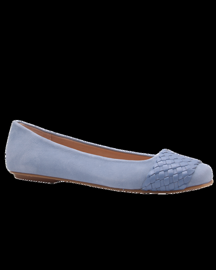 French Sole Fs Ny Via - Sky Blue Suede Braid