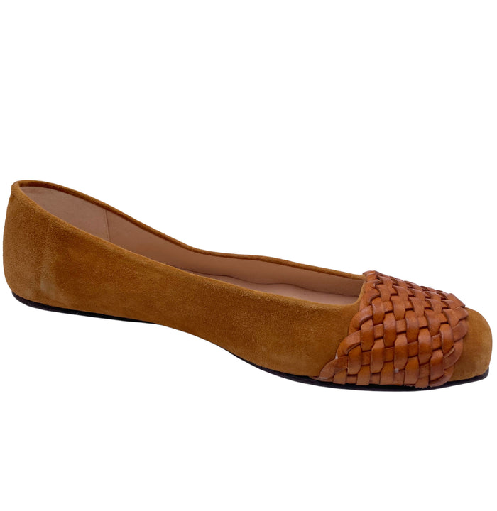 French Sole Fs Ny Via - Tan Suede Braid