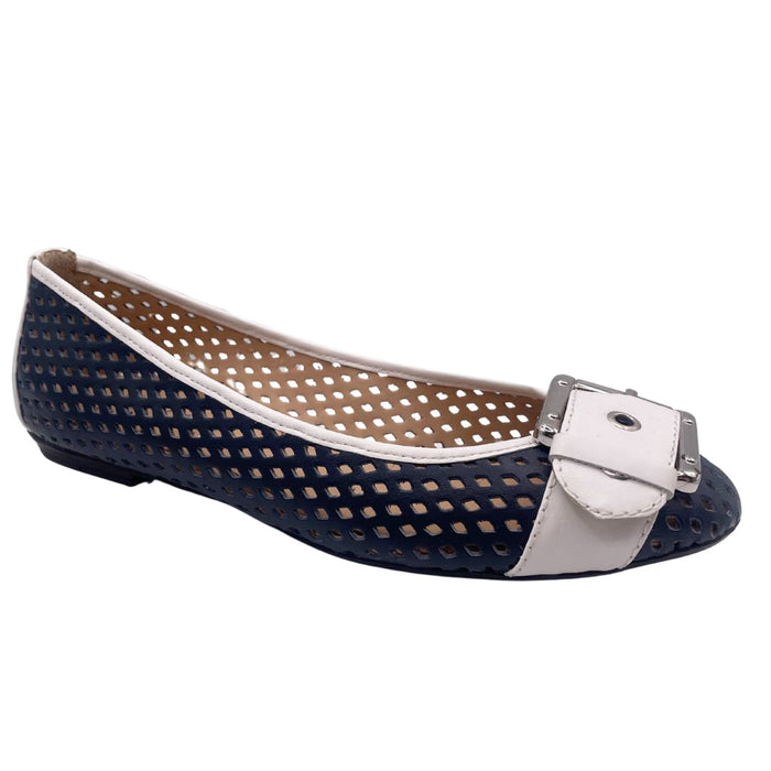 French Sole Fs Ny Waffle - Navy White Leather