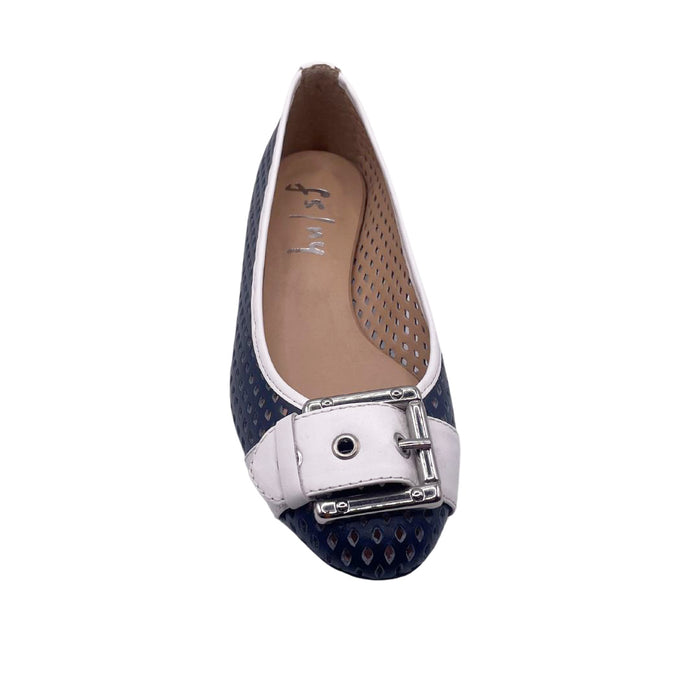 French Sole Fs Ny Waffle - Navy White Leather