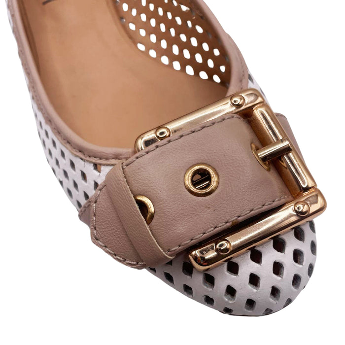 French Sole Fs Ny Waffle - White Camel Leather