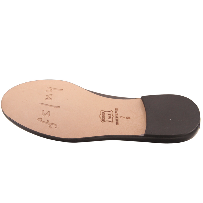 French Sole Fs Ny Jigsaw Leather Sole - Black Leather