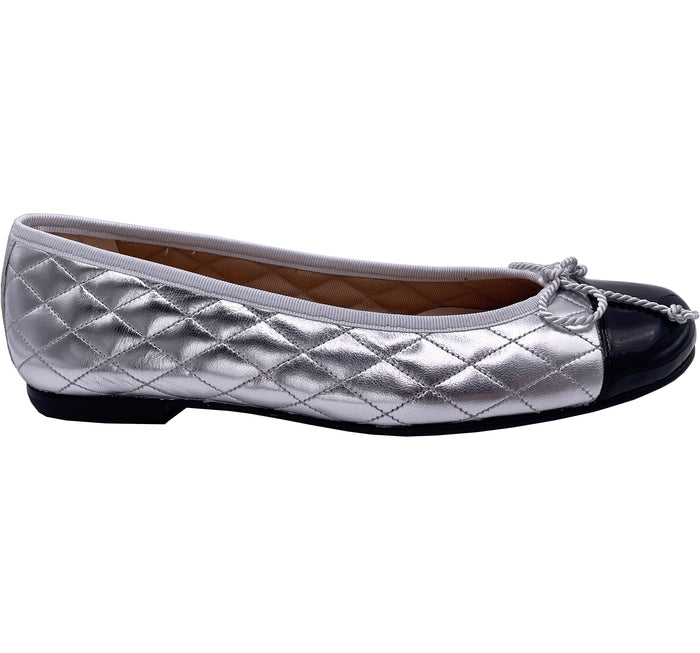 french sole fs ny Passport Leather Sole - Silver Metallic and Black