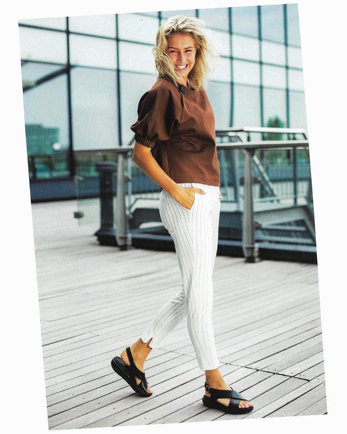 French Sole Fs Ny Xsensible Stretchwalker - Corfu White Silver