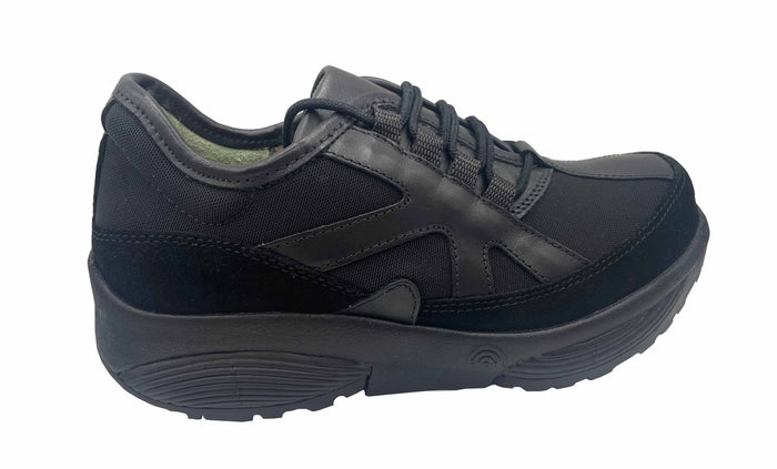 french sole fs ny Xsensible Stretchwalker - Earth Black Leather