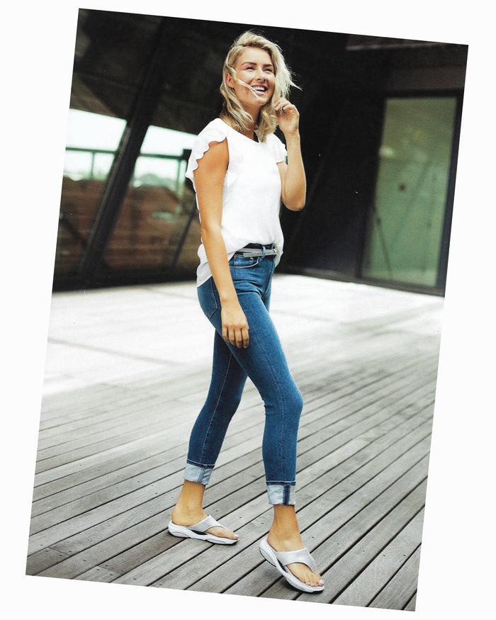 French Sole Fs Ny Xsensible Stretchwalker - Ithaka Black Metallic