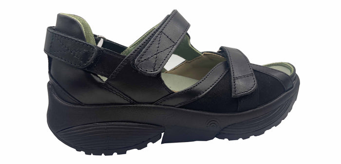 french sole fs ny Xsensible Stretchwalker - Pluto Black Leather