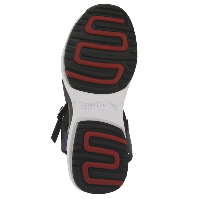 French Sole Fs Ny Xsensible Stretchwalker - Rhodas Navy Metallic