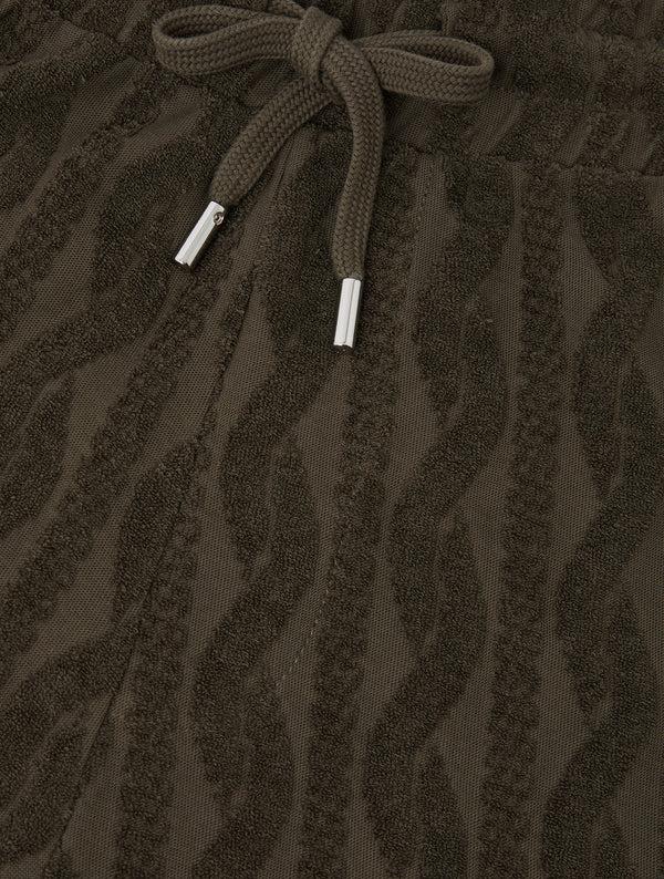 frescobol carioca AUGUSTO TERRY COTTON SHORTS Brown MT