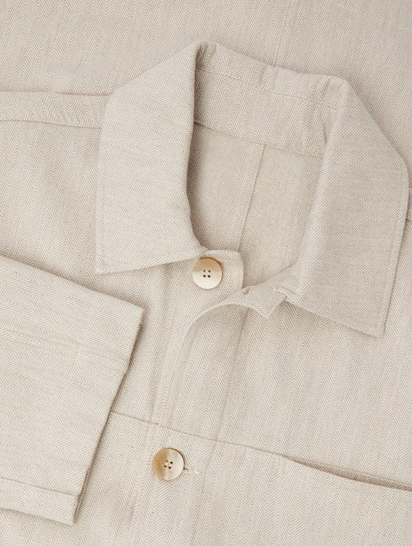 frescobol carioca BELFORD COTTON-CASHMERE JACKET Stone Beige