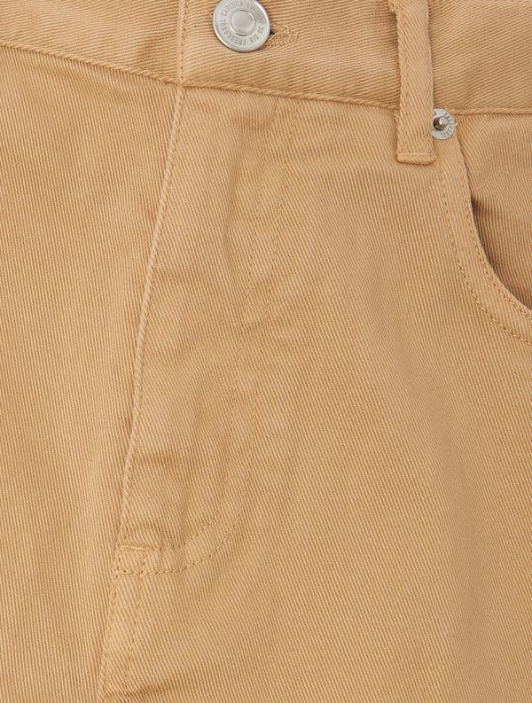 frescobol carioca COLUMBO COTTON TWILL TROUSERS Stone Beige