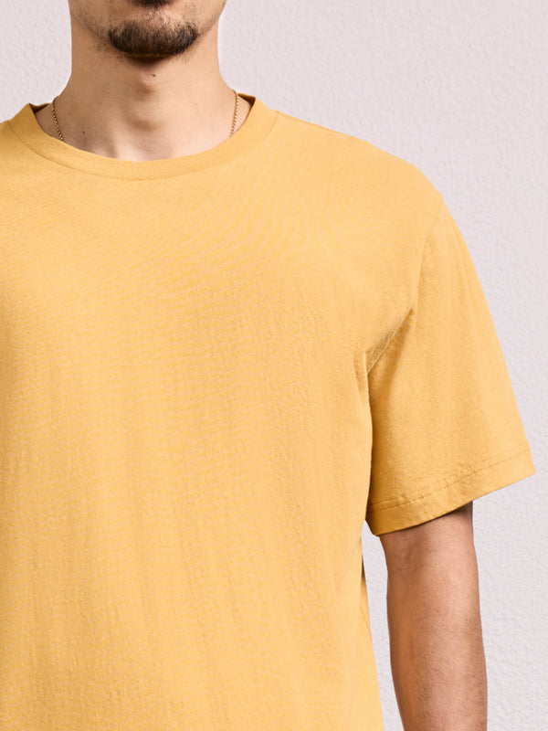 Frescobol Carioca DINIS COTTON-LINEN T-SHIRT Tuscan Sun