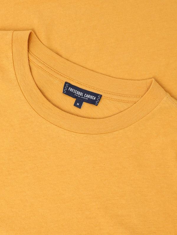 frescobol carioca DINIS COTTON-LINEN T-SHIRT Tuscan Sun