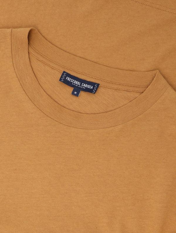 Frescobol Carioca DINIS PRINTED COTTON T-SHIRT Almond
